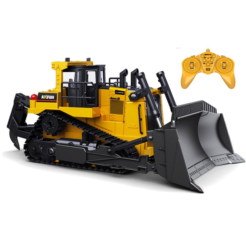 Buldozer cu telecomanda huina 1569 galben/grafit