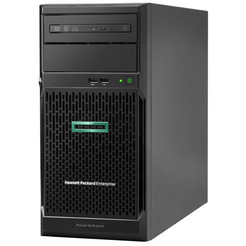 Sistem server HPE ProLiant ML30 Tower, Gen 10 Intel Xeon E-2234 Quad-Core (3.60GHz 8MB Cache), 16GB (1 x 16GB) DDR4, 350W