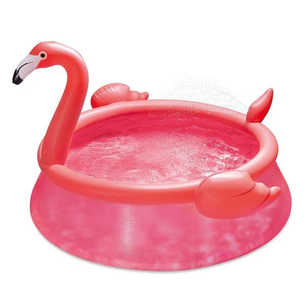 Piscina cu inel gonflabil Summer Waves QS - dimensiuni 183x51cm - Flamingo
