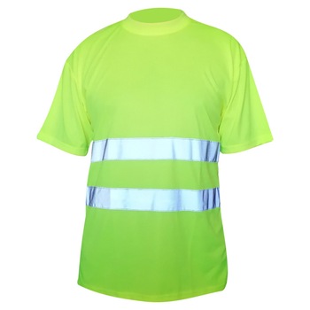 Tricou clasic inalta vizibilitate galben benzi reflectorizante marimea L ENERGO Tricou clasic inalta vizibilitate galben benzi reflectorizante marimea L ENERGO