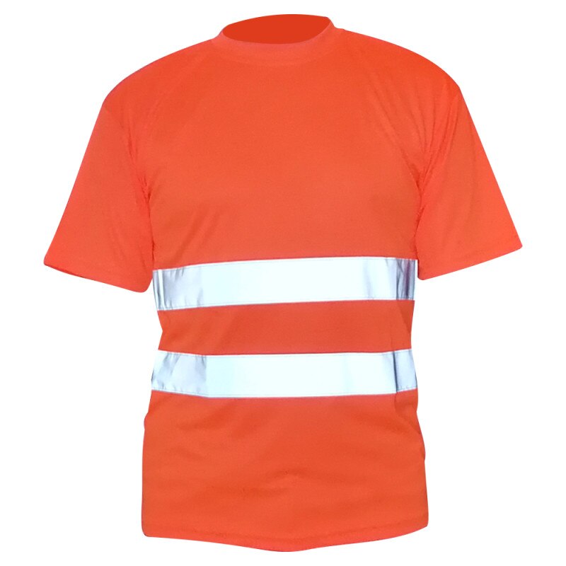 Tricou clasic inalta vizibilitate orange benzi reflectorizante marimea XXXL ENERGO