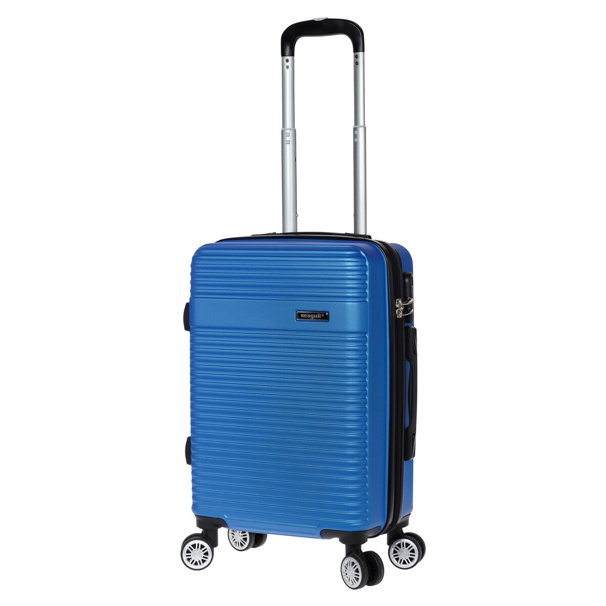 Troler Mediu, Seagull, ABS, 4 Roti Duble, Cifru, SG 170 - 66 cm, Albastru