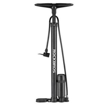 Pompa de podea ROCKBROS, cu manometru de presiune inalta 150 PSI, Negru Pompa de podea ROCKBROS, cu manometru de presiune inalta 150 PSI, Negru