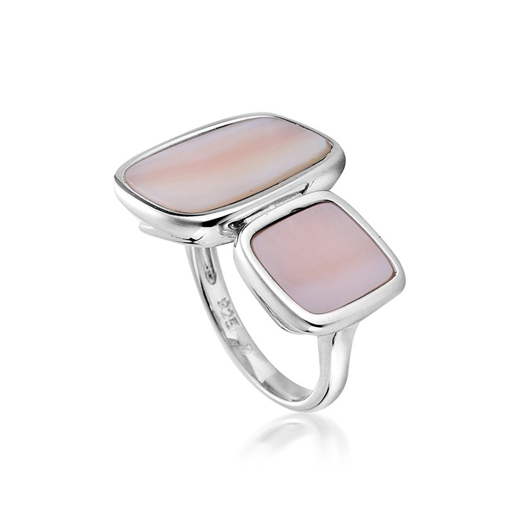 Inel Swan Pearls GL995R7, Pietra semi-pretioase, Argint 925, Roz