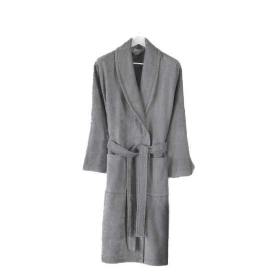 Halat de baie bambus 100%,Bahar Home, marime M, Bamboo Gri