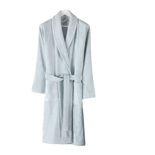 Halat de baie bambus 100%,Bahar Home, marime XL, Bamboo Ice Blue