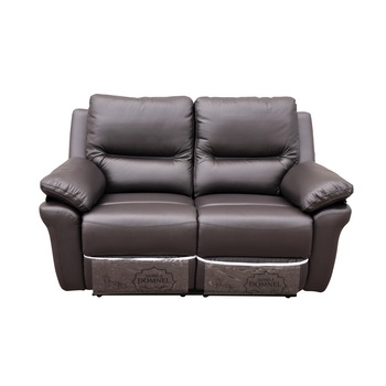 Canapea Piele Naturala 2 locuri cu 2 reclinere manuale, Md. 2813, Culoare Wenge (B-5009-65), 155 cm Canapea Piele Naturala 2 locuri cu 2 reclinere manuale, Md. 2813, Culoare Wenge (B-5009-65), 155 cm