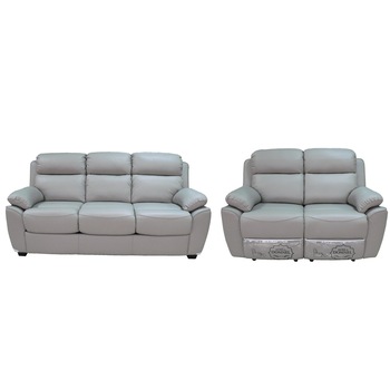 Set Piele Naturala, Md 2631, Canapea 3 locuri extensibila 195 cm, canapea 2 locuri cu 2 reclinere manuale 145 cm, Piele naturala suprafata de contact, gri 3586 Set Piele Naturala, Md 2631, Canapea 3 locuri extensibila 195 cm, canapea 2 locuri cu 2 reclinere manuale 145 cm, Piele naturala suprafata de contact, gri 3586