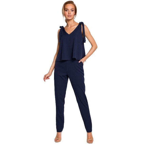 Salopeta MOE cu bretele, Bleumarin