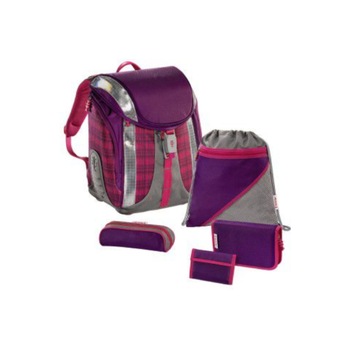 Set 5 bucati pentru scoala Dahlia Checked, Hama, multicolor Set 5 bucati pentru scoala Dahlia Checked, Hama, multicolor