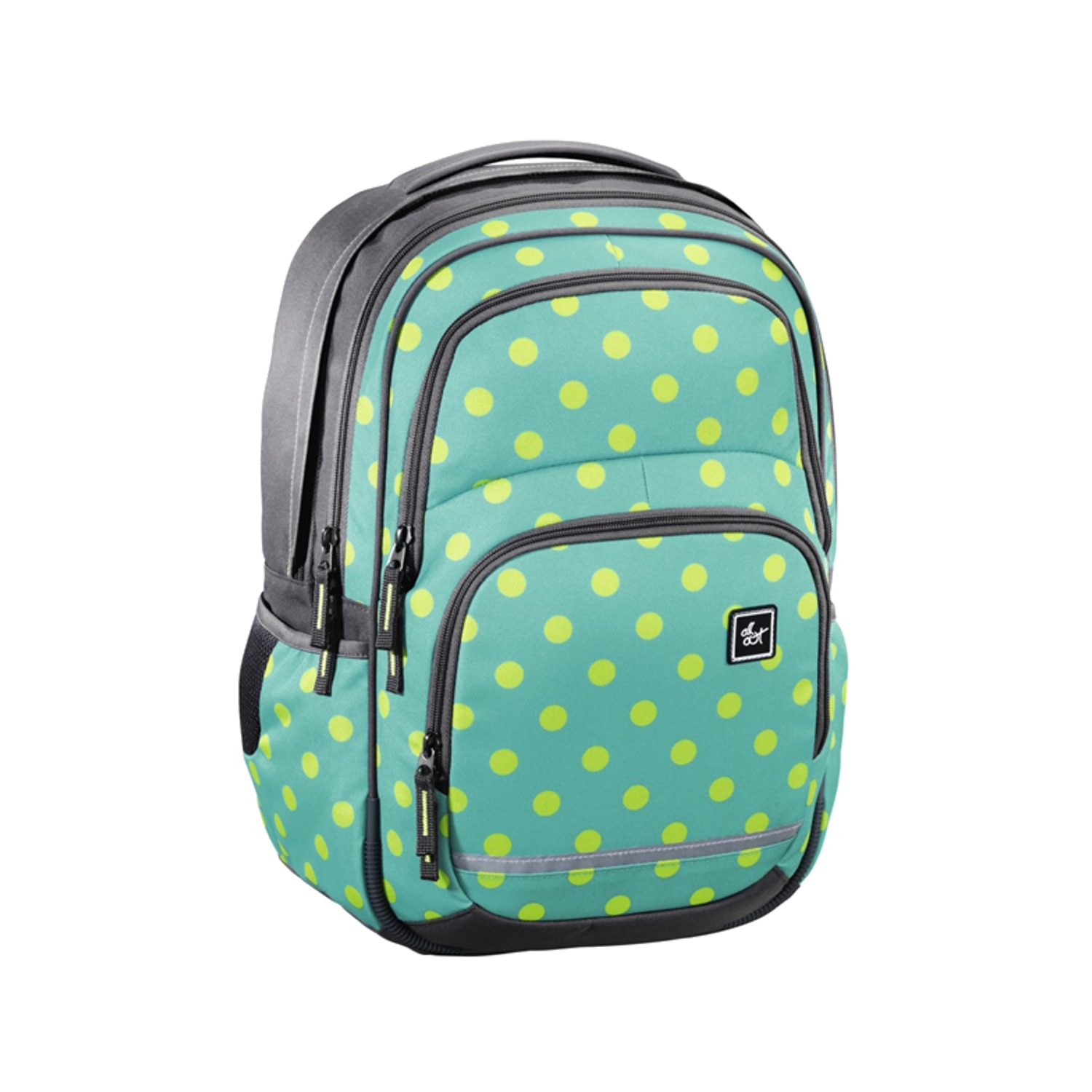 Ghiozdan All Out Blaby Mint Dots, verde deschis