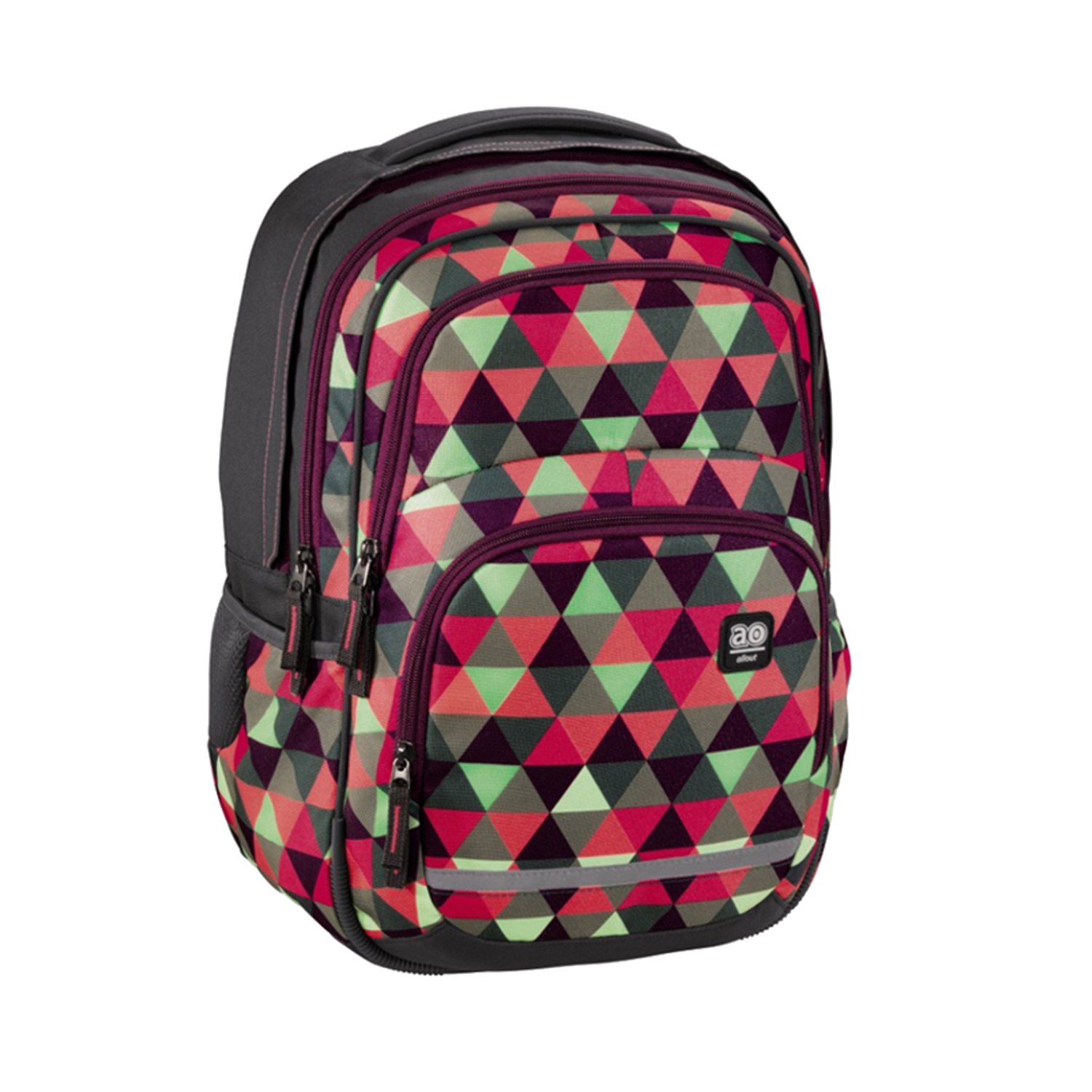 Ghiozdan All Out Blaby Happy Triangle, multicolor