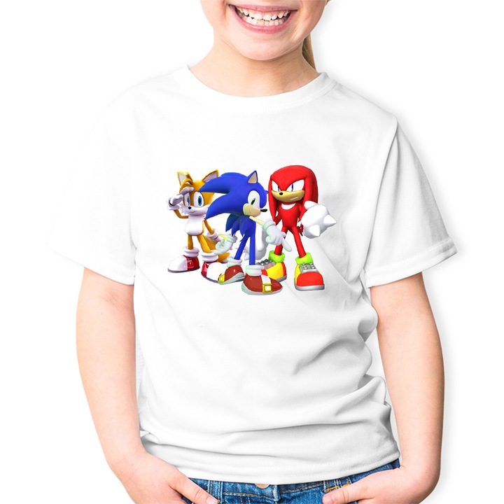 Gyermek póló, Sonic Team Crew Chaos Roblox, Fehér