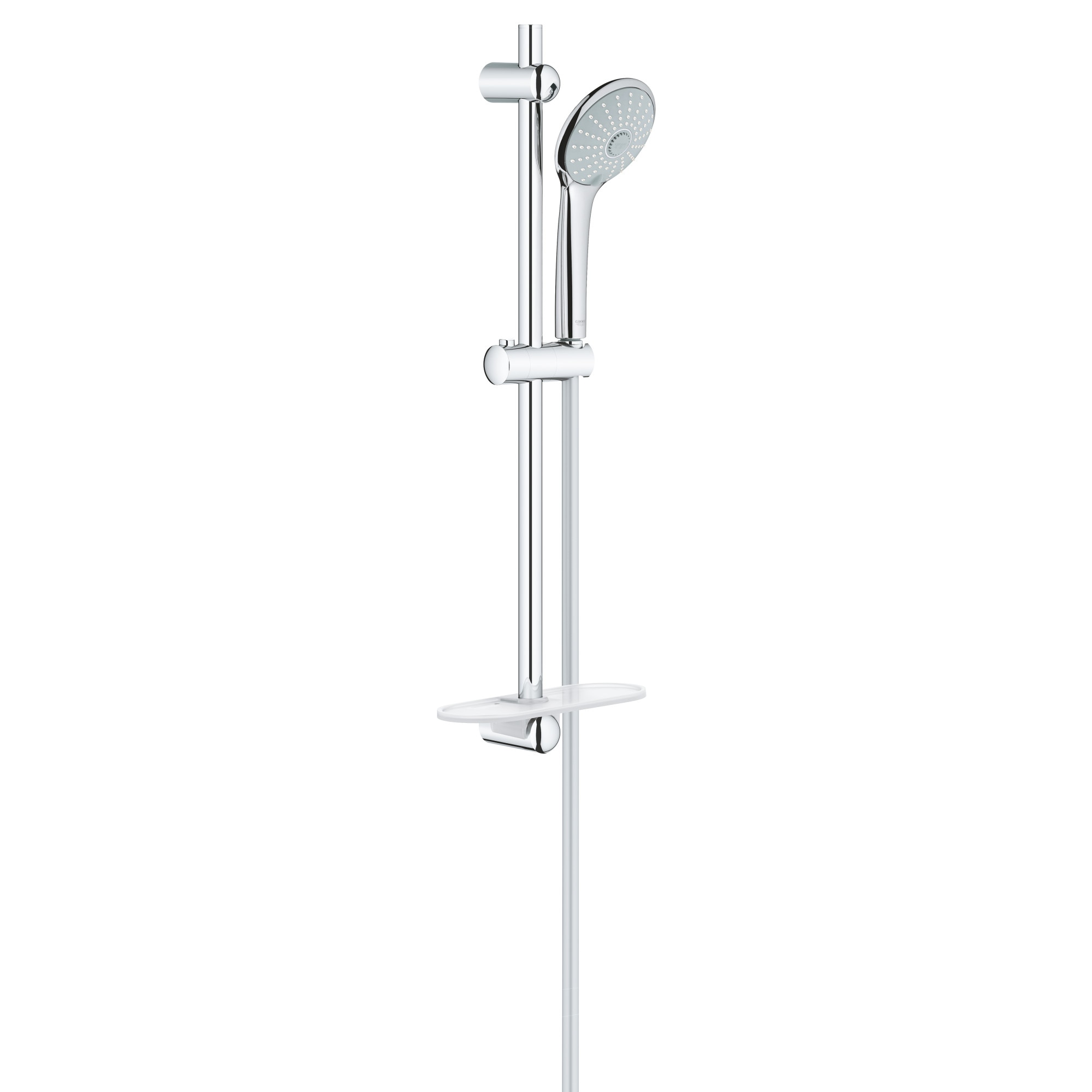 Coloana de dus Grohe Euphoria 110 27231001, 110 mm, 3 functii, 600 mm, furtun, etajera, crom