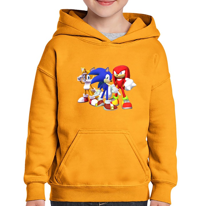 Hanorac copii Sonic Team Crew Chaos Roblox, Portocaliu