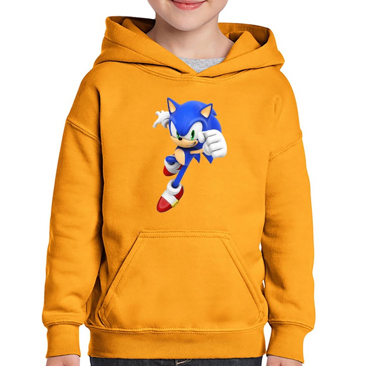 Hanorac copii Sonic the Hedgehog Sprinter Atlet, Portocaliu
