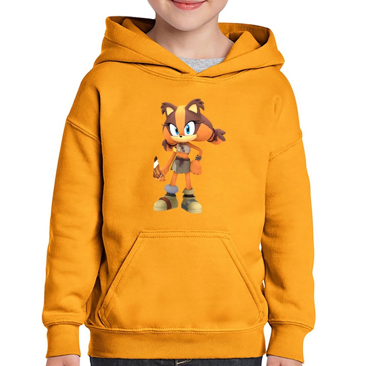 Hanorac copii Sonic Sticks the Badger Energie, Portocaliu