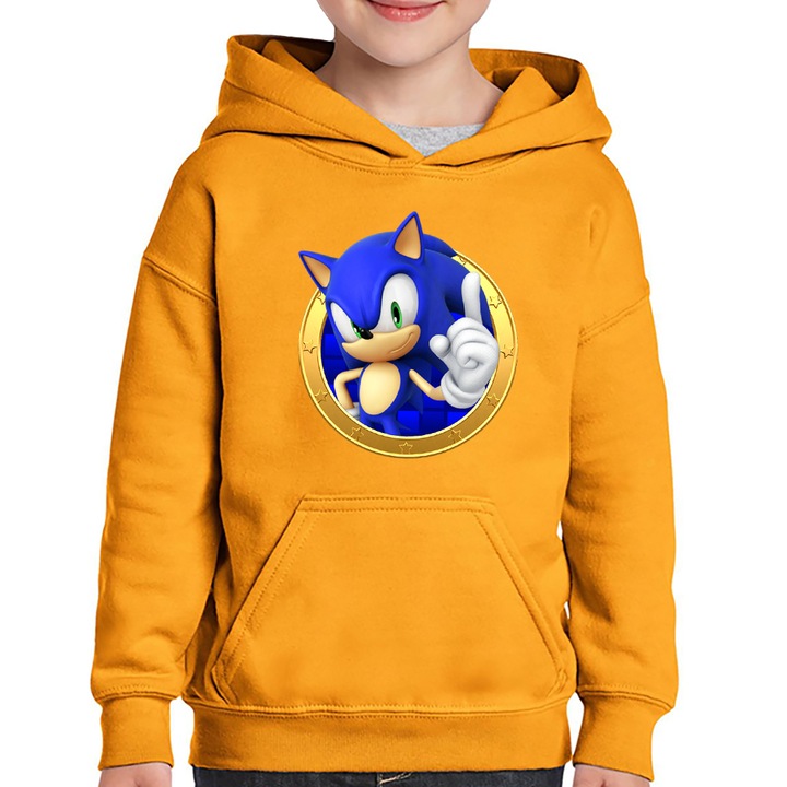 Hanorac copii Sonic the Hedgehog Coin Desen Animat, Portocaliu