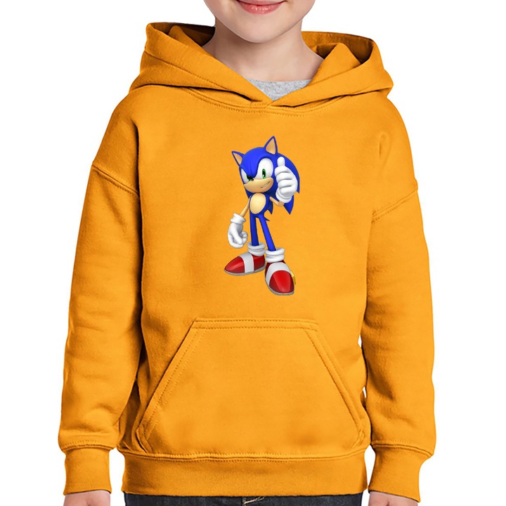 Hanorac copii Sonic the Hedgehog Curier Cursa Sprinter, Portocaliu