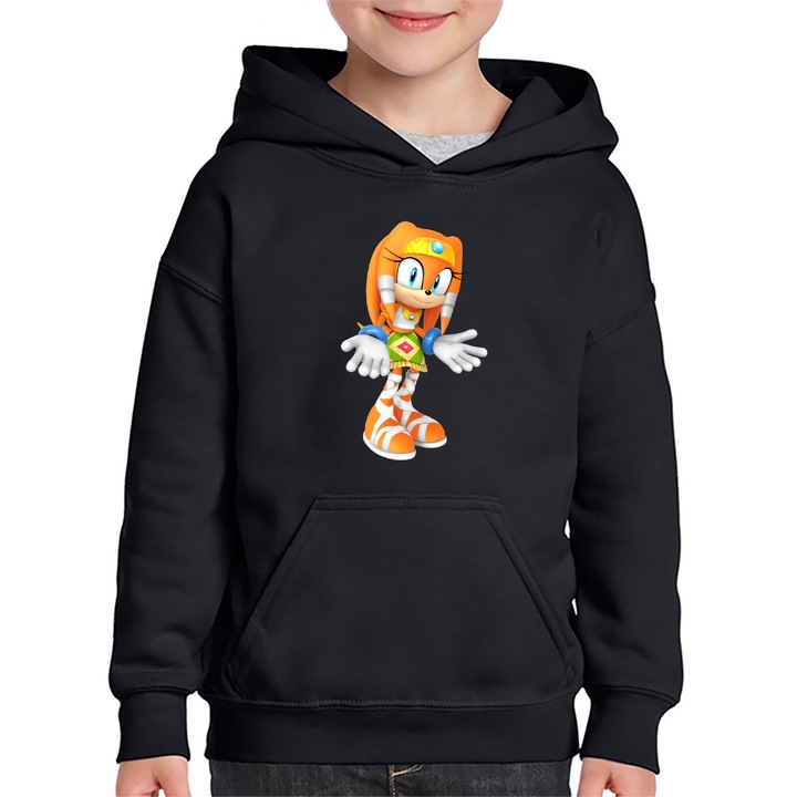 Hanorac copii Tikal Sonic the Hedgehog 3D Chaos, Negru