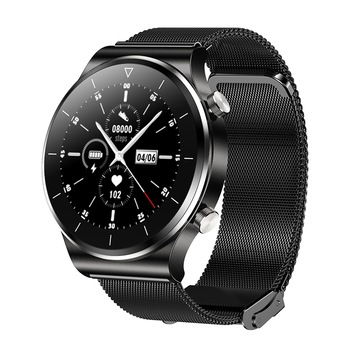 Ceas SmartWatch DacEnergy©, ecran IPS de 1.3 inch, Android/ios, Impermeabil IP68, monitorizare ritm cardic, tensiune arteriala, somn, arderea caloriilor, pedometru, cronometru, vremea, sedentarism, curea metalica, negru Ceas SmartWatch DacEnergy©, ecran IPS de 1.3 inch, Android/ios, Impermeabil IP68, monitorizare ritm cardic, tensiune arteriala, somn, arderea caloriilor, pedometru, cronometru, vremea, sedentarism, curea metalica, negru