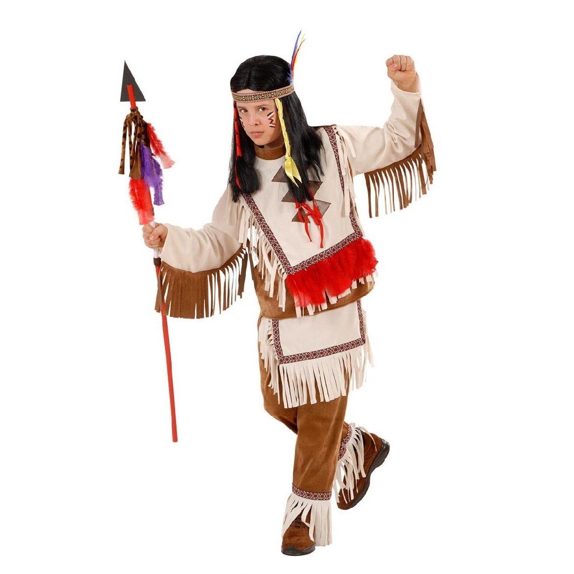 Costum Indian Deluxe Widmann 55368 11 - 13 ani