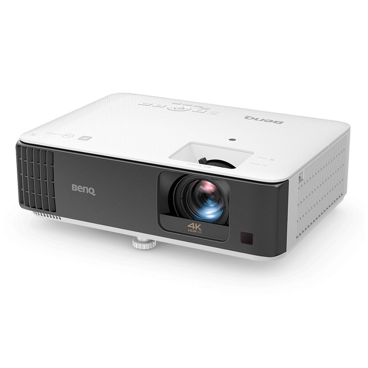 Видео проектор BenQ TK700STi, DLP, 4K, 3000ANSI, 10000:1, Rec.709 (96%), HDR10, Android TV, CinemaMaster Audio+2, Short Throw, Бял