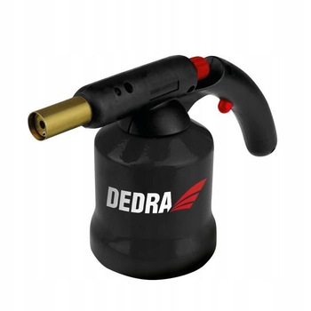 Lampa pe gaz, cu doza/cartus, aprindere piezo, carcasa metalica, 190 g, Dedra Lampa pe gaz, cu doza/cartus, aprindere piezo, carcasa metalica, 190 g, Dedra