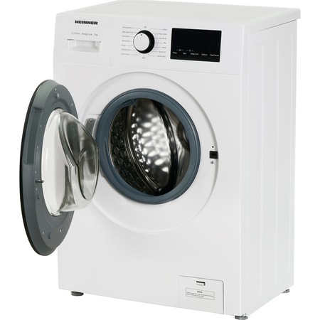 Masina de spalat Heinner Slim HWM-H7012SE+++, 7 kg, 1200 rpm, Clasa E, Steam, Display LED, Alb