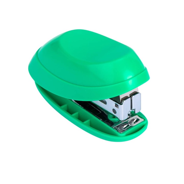 Papír és tűzés tűző # 10/1000 db DELI, műanyag test, 25 mm, 12 tûzõkapacitást lapok, zöld