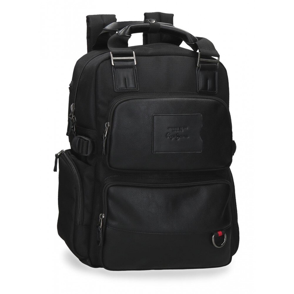 Rucsac 40 cm cu compartiment laptop/tableta Pepe Jeans Counter, negru