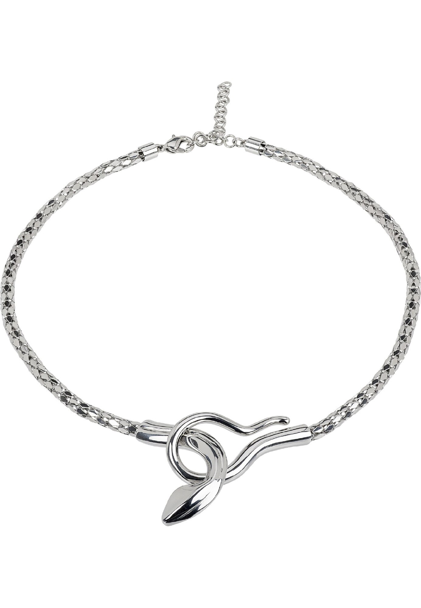 Colier, Breil Cobra, Otel inoxidabil, 45 cm, Argintiu