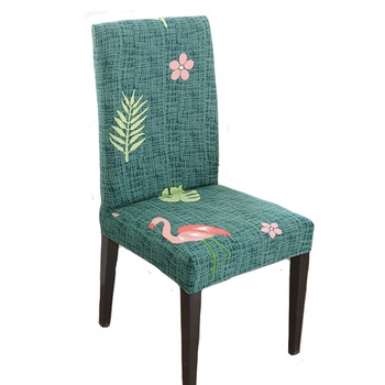 Husa scaun universal bucatarie, sufragerie, living din material Spandex imprimeu Flamingo Husa scaun universal bucatarie, sufragerie, living din material Spandex imprimeu Flamingo