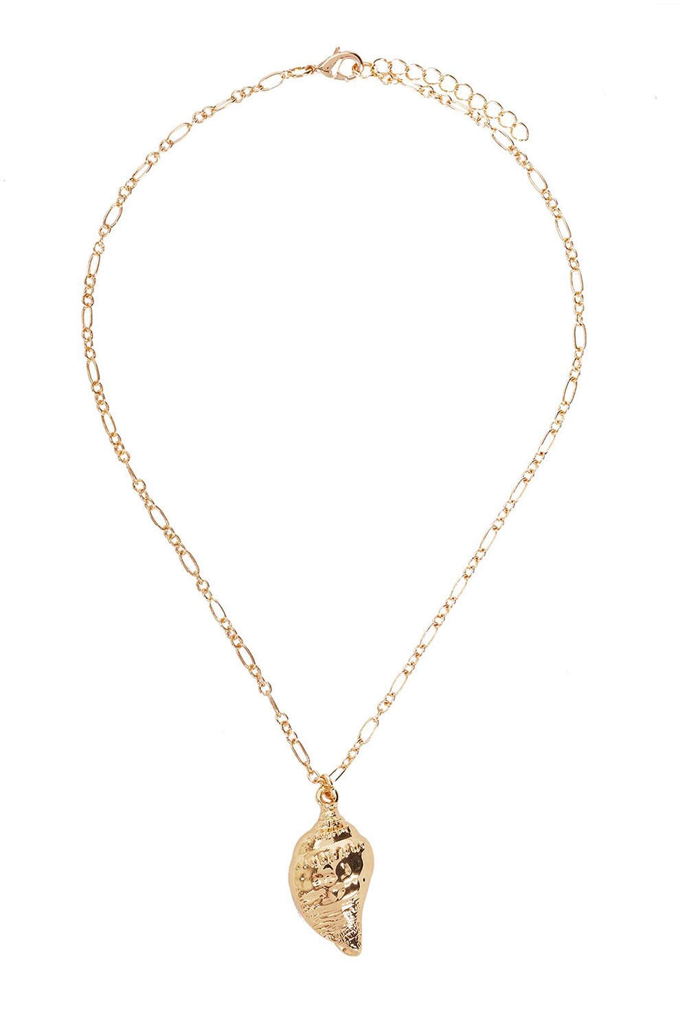 PARFOIS, Colier de lant cu pandantiv in forma de scoica, Auriu