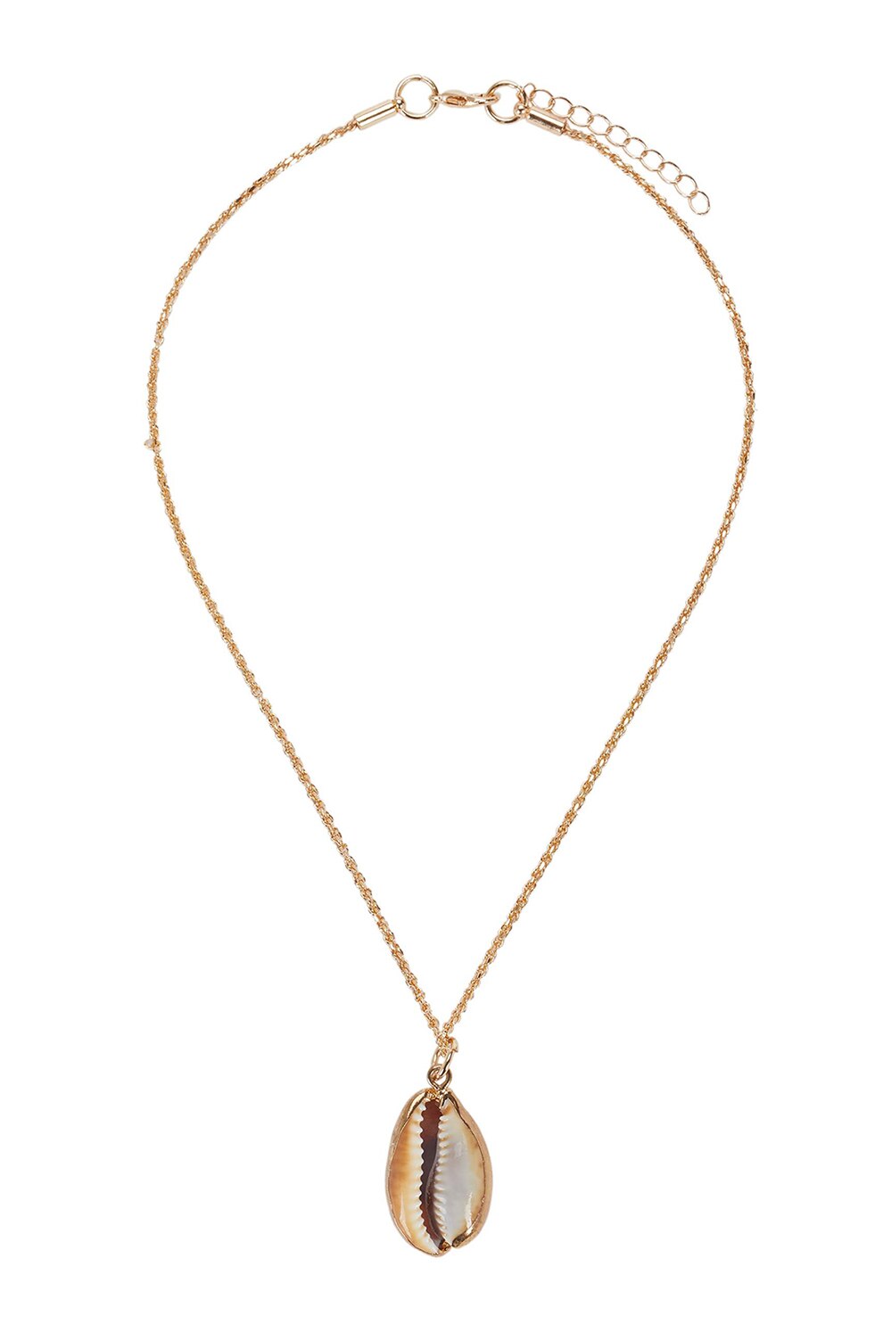 PARFOIS, Colier cu pandantiv scoica, Auriu