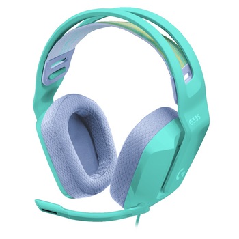 Casti gaming Logitech G335, Microphone, Mint Casti gaming Logitech G335, Microphone, Mint