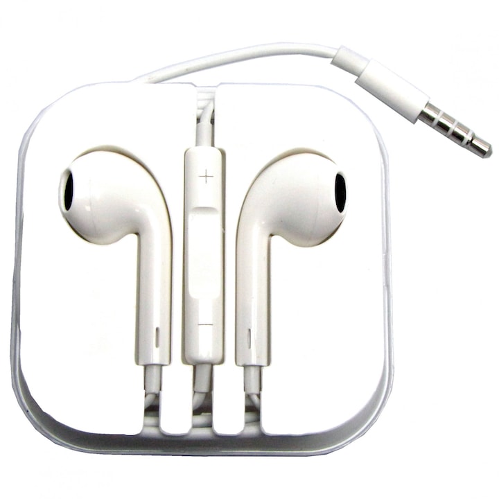 Casti In ear cu microfon compatibile Apple iPhone iPad iPod calitatea AAA