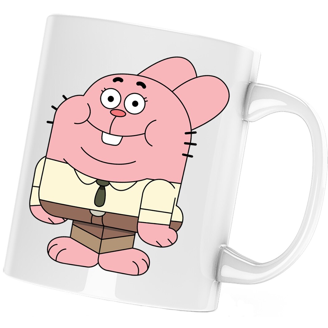 Чаша Richard Watterson Gumball Tata Iepure, Бял, 330 мл