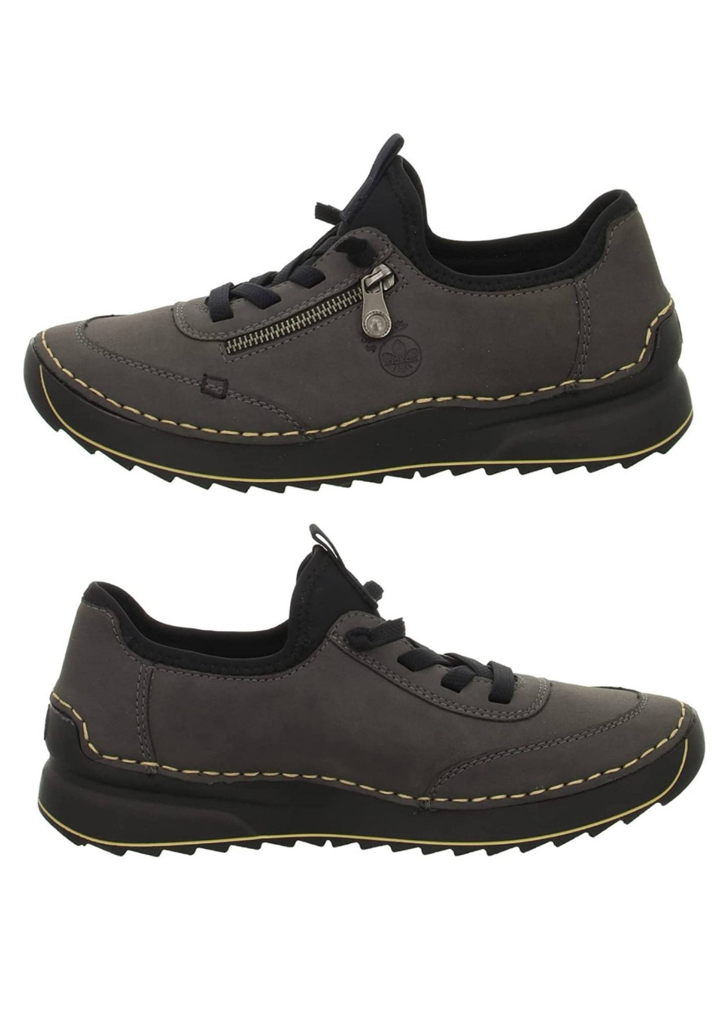Pantofi sprot dama, Rieker, Drumetie, Gri, 36 - eMAG.ro