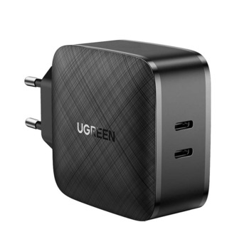 Incarcator UGREEN CD216, 2xUSB-C, 66W, PD, Negru Incarcator UGREEN CD216, 2xUSB-C, 66W, PD, Negru