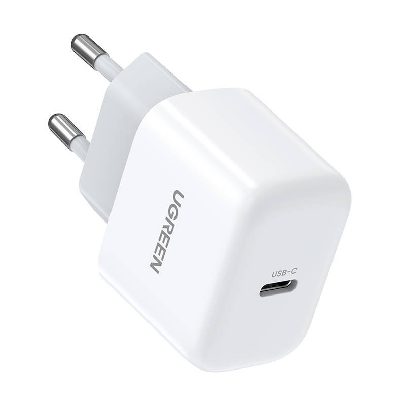 Mini incarcator UGREEN, USB-C, 20W, PD, Alb