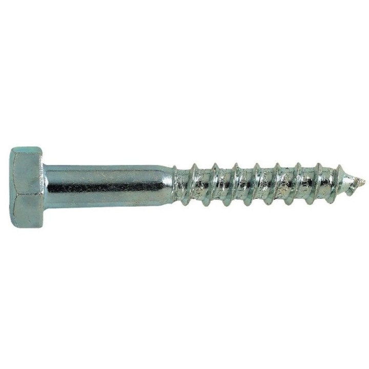 Set holzsuruburi lemn cap hexagonal DIN 571 10X100MM Index Tecnicas - 500 bucati