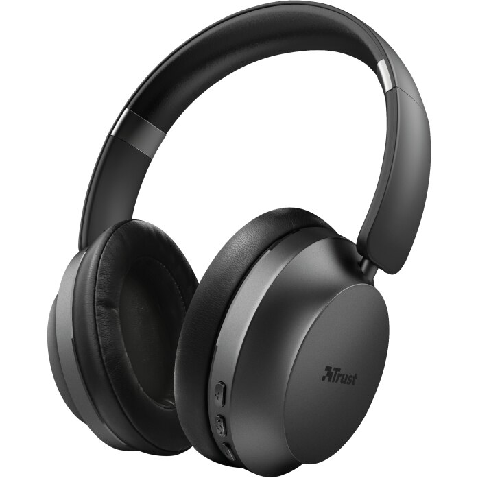 Casti over-ear Trust Eaze, bluetooth, indicator LED, Negru