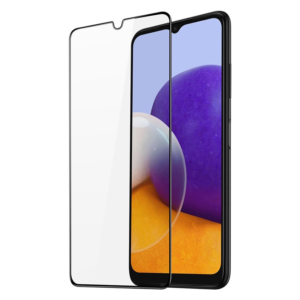 Folie Protectie Dux Ducis, Tempered Glass Tough Screen Full Coverage, Samsung Galaxy A22, Negru