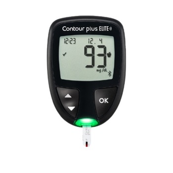 Aparat Glucometru, Bayer, Contour Plus Elite, functie Bluetooth, Negru Aparat Glucometru, Bayer, Contour Plus Elite, functie Bluetooth, Negru