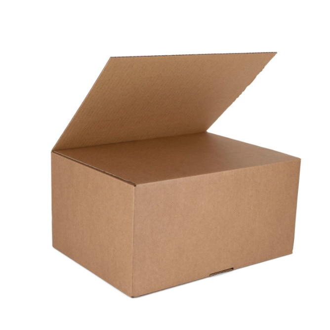 Set 10 cutii cu autoformare tip Ecommerce, 330x240x160 mm, carton natur ondulat in 3 straturi