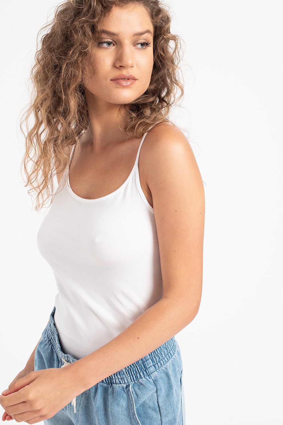 GAP, Top cu bretele ajustabile, Alb