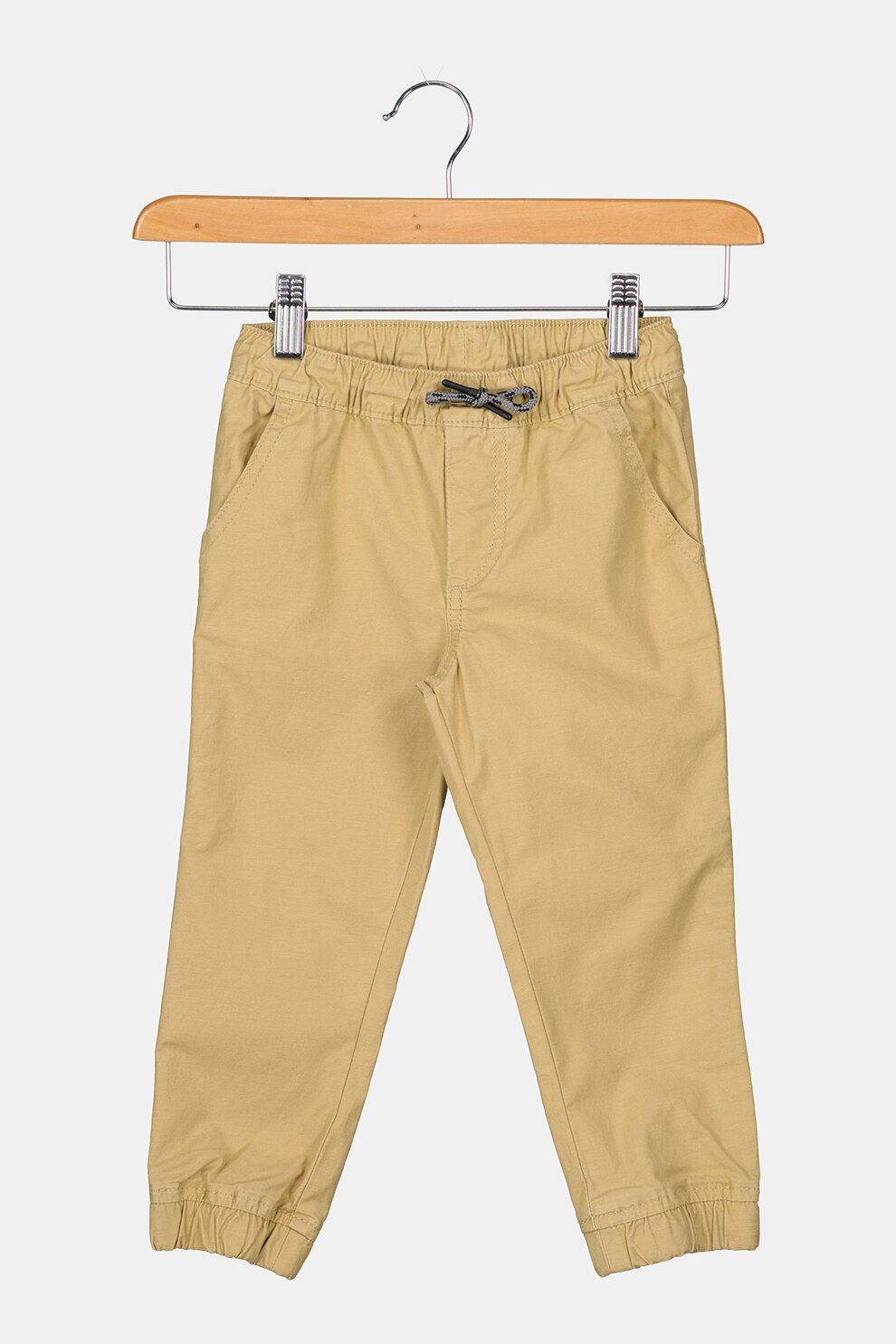 GAP, Pantaloni cu croiala conica si buzunare oblice, Bej