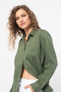 GAP, Camasa relaxed fit cu buzunar pe piept, Verde militar GAP, Camasa relaxed fit cu buzunar pe piept, Verde militar