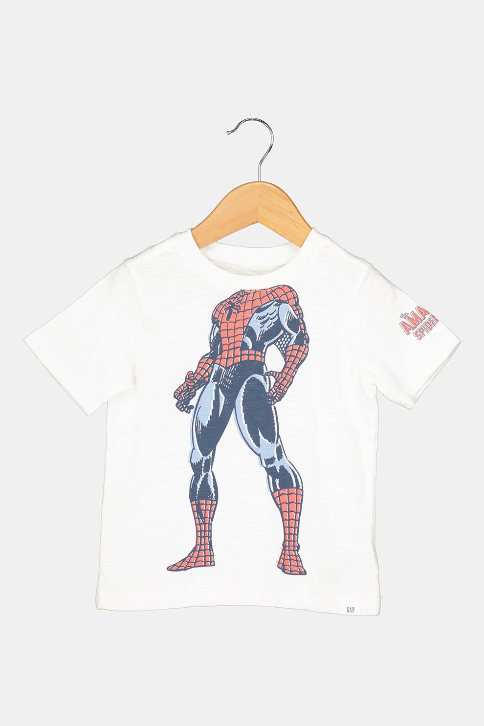 GAP, Tricou cu caracter Marvel Comics, Alb/Bleumarin/Rosu